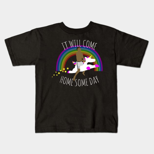 Saka's Unicorn Kids T-Shirt by NerdShizzle